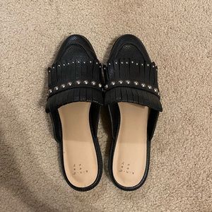 A New Day black studded loafers